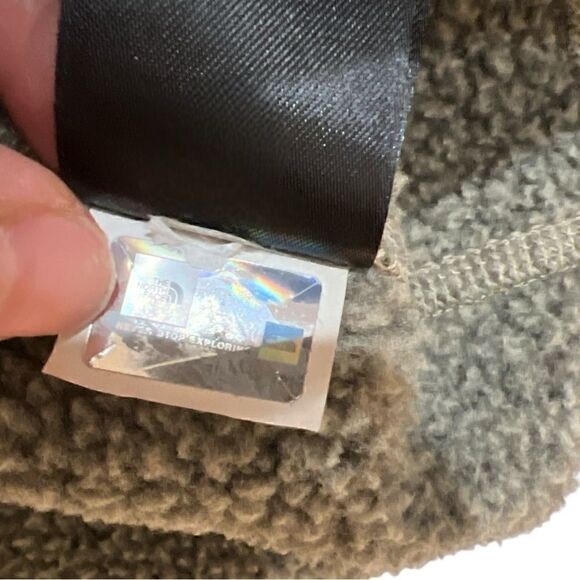 The North Face Taupe Quarter Zip Fleece Pullover - Picture 5 of 6